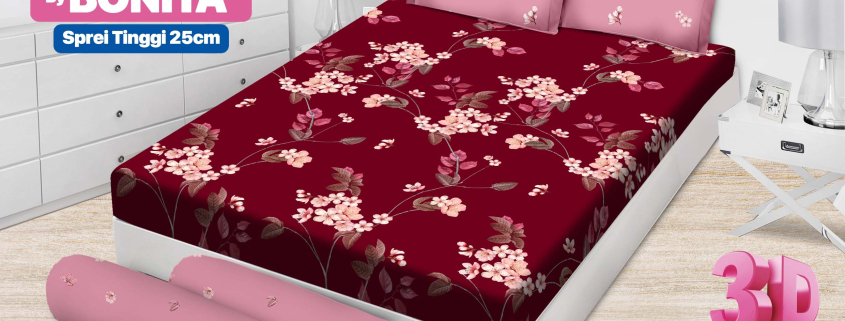 Sprei Emilia Adahlia Tinggi 25 cm