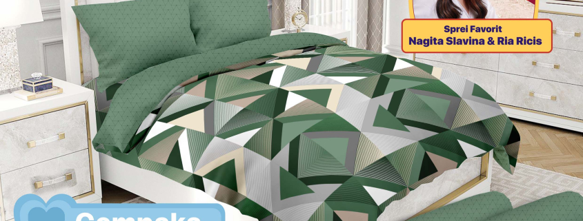 Bed Cover Emilia Cempaka Tinggi 25