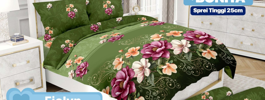Bed Cover Emilia Fiolyn Tinggi 25