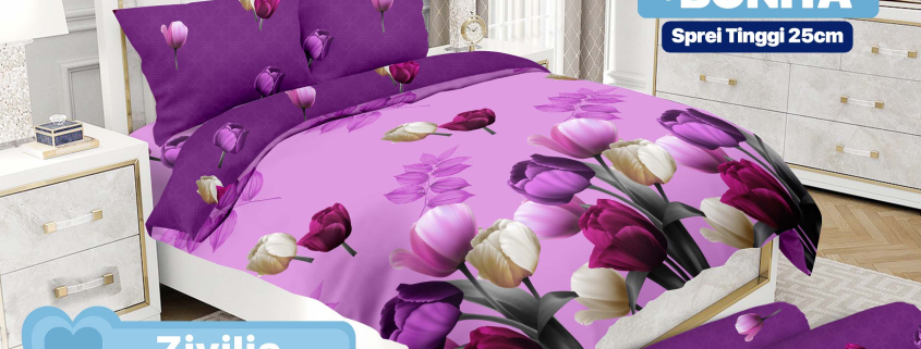 Bed Cover Emilia Zivilia Tinggi 25