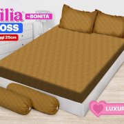 Sprei Emilia Polos Emboss Luxury Gold