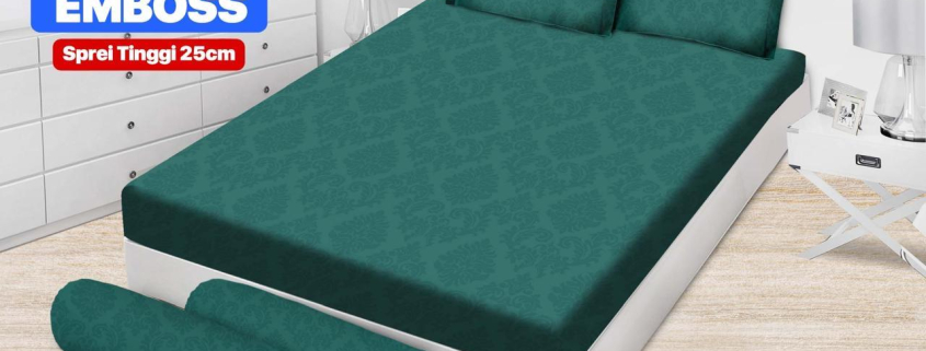 Sprei Emilia Polos Emboss New Tosca
